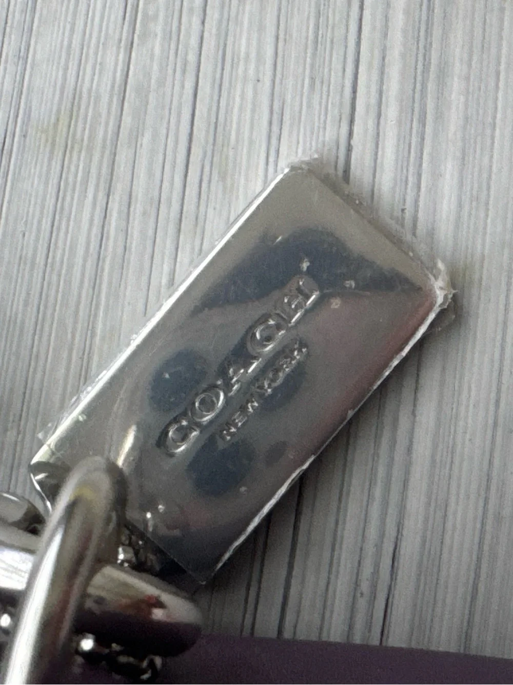 Coach Purple Quilted Leather Camera Bag Crossbody Silver Hardware